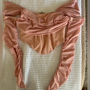 Long sleeve corset top